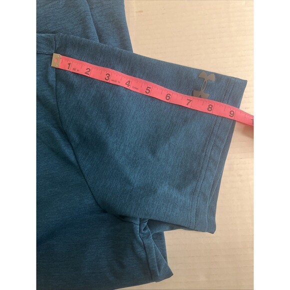 Under Armour Polo Shirt Mens L Blue Golf Preppy HeatGear Casual Short Sleeve - Picture 7 of 10